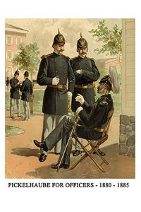 Prussian Style Helmets Poster Print by Henry Alexander Ogden