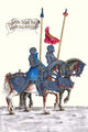 German Knights on Horseback in Grand Procession Poster Print