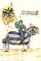 German Knights in Horseback in Procession Poster Print