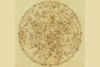 Celestial Map of the Mythological Heavens Poster Print by Sir John Flamsteed