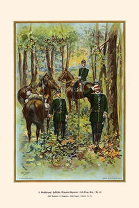Hessian Dragoons Body Guards - 24th Regiment Poster Print