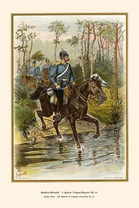 Hanoverian Cavalry Patrol 16th Dragoon Regiment Poster Print