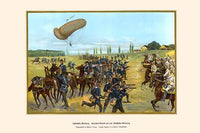 Balloon Reconnaissance Troops - Cavalry Attack on a Balloon Detachment Poster Print by G. Arnold