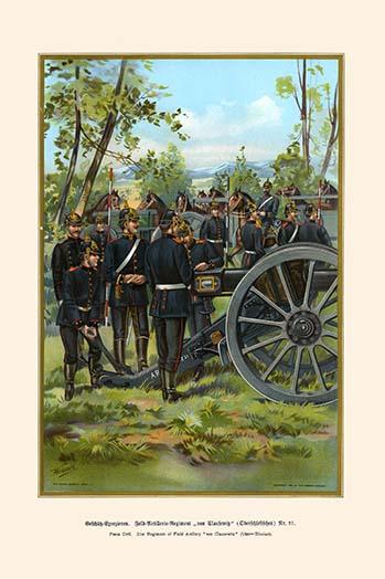 Von Clausewitz Upper Silesian Cannon Drill Poster Print by G. Arnold