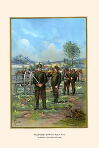 Royal Saxon Field Artillery - 12th Regiment Poster Print showcasing military history