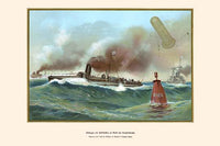 Captive Balloon On Torpedo Boats in Practice Poster Print