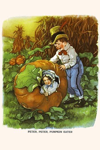 Peter Peter Pumkin Eater vintage art print by Buyenlarge