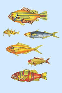Rare Tropical Fish of the East Indies Poster Print by Louis Renard showcasing vibrant marine life.