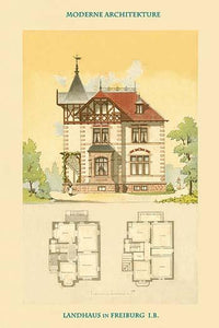 Country Home in Freiburg Vintage Art Print by Buyenlarge