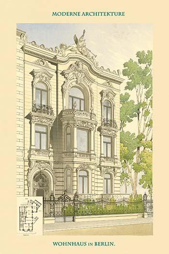 Residence in Berlin Vintage Art Poster Print by Enders & Hahn