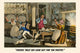 Dogs racing to the table for a hot pie, poster print by Henry Alken.