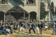 Children Yield Whips in a Game to Move an Object on the Ground Poster Print by Charles Butler