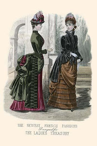 Ladies Treasury Magazine of French Fashion Poster Print showcasing elegant design.