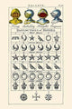 Helmets & Distinction of Houses vintage art poster print by Hugh Clark.
