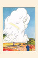 Yellowstone Park Travel Advertisement Poster Print showcasing vibrant landscapes.