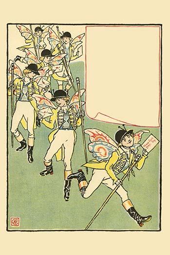 Out the Persons Invited Well Enough Poster Print by Walter Crane