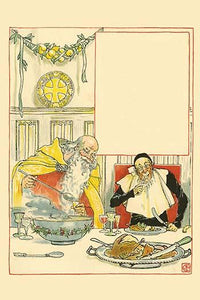 Ash Wednesday Poster Print featuring whimsical holiday imagery by Walter Crane.