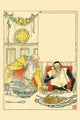 Ash Wednesday Poster Print featuring whimsical holiday imagery by Walter Crane.