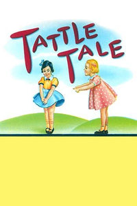 Tattle Tale food label poster print featuring two girls.
