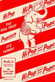Manley's Popcorn Hi-Pop Jumbo Elephant Poster Print showcasing colorful popcorn branding.