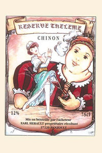 Elegant Dancer Liquor Label Poster Print featuring a dancer with a goblet.