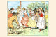 Courtesies & Bows at the Maypole Dance Poster Print by Randolph Caldecott
