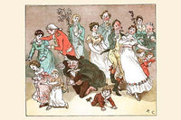 The Great Professor Playing with Children Poster Print by Randolph Caldecott