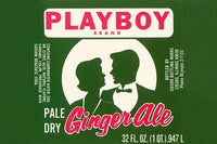 Playboy Brand Pale Dry Ginger Ale Soda Bottle Label Poster Print