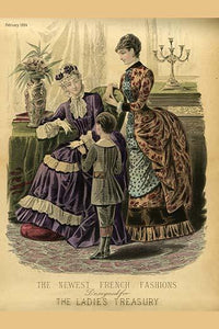 Ladies Treasury Magazine of French Fashion Poster Print showcasing classic French style.