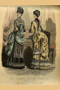 Ladies Treasury Magazine of French Fashion Poster Print showcasing elegant designs.