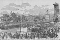 Troops Drill in Washington, DC Poster Print by Frank Leslie