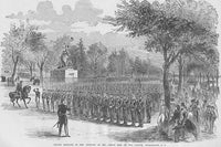850 Men of the Steuben Regiment Poster Print by Frank Leslie, historical military artwork