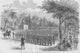 850 Men of the Steuben Regiment Poster Print by Frank Leslie, historical military artwork