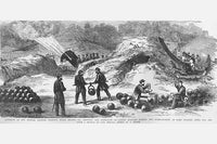Mortar Battery on Tybee Island Poster Print by Frank Leslie