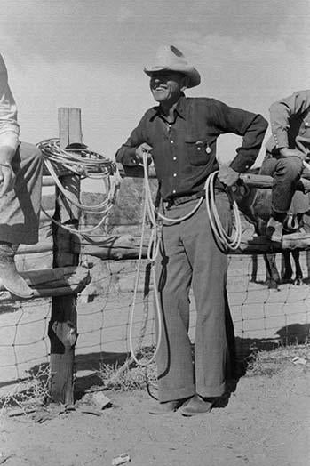 In Quemado, New Mexico Cowboy Poster Print by Russell Lee