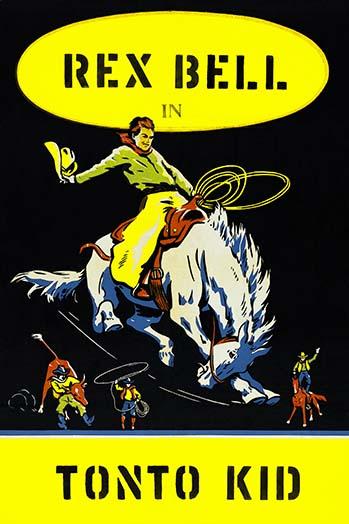 Rodeo Performance Poster Print showcasing exciting rodeo action.