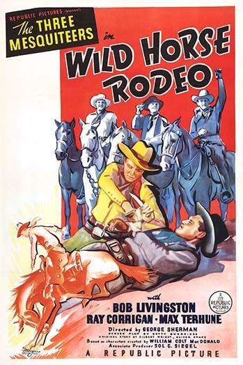 A Republic movie poster print featuring cowboys