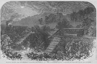 Train Wreck on the Ohio & Mississippi Railroad Poster Print