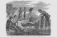 African American Barbers Shaving in Camp Poster Print by Frank Leslie
