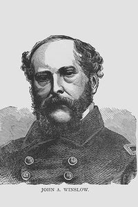 General John A. Winslow vintage art poster print by Frank Leslie