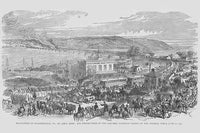 Destruction of the Columbia Railroad at Wrightsville, PA Poster Print