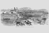 Landing Troops at the Naval Academy Poster Print by Frank Leslie