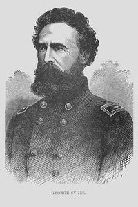 General George Sykes Vintage Art Poster Print by Frank Leslie