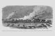 Burning the Railroad Roundhouse in Atlanta Poster Print by Frank Leslie