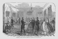 General Geary Issuing Passes to Citizens of Savannah Poster Print by Frank Leslie