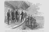 General Sherman Received by General Foster on Revenue Cutter 'Nehama' Poster Print