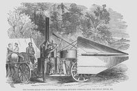 Winan's Steam Gun Captured by Butler's Troops Poster Print showcasing Civil War technology.