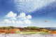 Cumulus, altocumulus, and cirrocumulus clouds poster print.