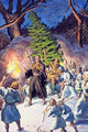 Pagan Celebration Early Christmas Magazine Illustration Poster Print by Robert Lynn Lambdin