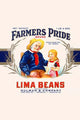 Farmer's Pride Lima Beans Original Can Label Poster Print featuring a farmer and daughter.